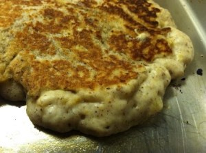 griddle bubbling side panckaes